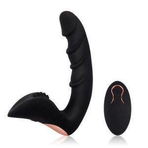 Oggetti di bellezza erotica sexy shop silicone anale dildo vibratore telecomandata maschio tappone secco prostata massaggio adulti giocattoli per uomini