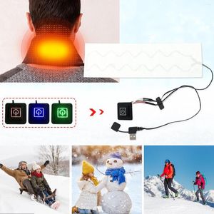 Bandanas USB Podkładki odzieży Podkładka cieplna termiczna Szalik podgrzewany elektryczny sprzęt do sportu zimowego szaliki