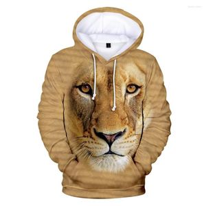 Herren Hoodies Tier Löwe 3D-Druck Sweatshirts für Jungen/Mädchen Herbst warme lange Ärmel kreative Pullover hochwertige Kleidung