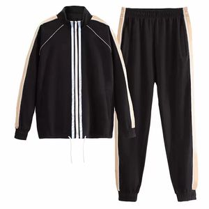 M￤ns kvinnors tr￤ningsdr￤kt Sweatsuit Letter M￶nster Tryck Sp￥r Svettdr￤kt Mens Jackets Sportwear XS-3XL