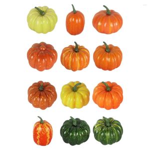Kudde Pumpkin Craft Pography Props Decorative for Home Party 12st Simulation Pumpkins