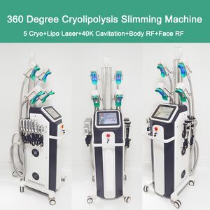 Lipolaser Shaping Body Cooling Cryolipolysis Fat Loss 40K Cavitation Anti Cellulite Slimming Lymph Drainage RF Wrinkle Removal Skin Rejuvenation Machine