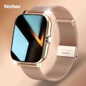 Ultra Yezhou Smart Watches Men Full Touch Sport Fitness Tracker Bluetooth Call SmartClock Ladies SmartWatch Women for iPhone Android iOS
