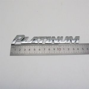 Do Toyota Platinum Emblem Car Logo 3D Letter Sticker Chrome Srebrny tylny pnia