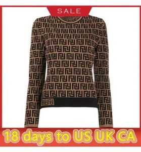 セーターの女性秋の丸い首のストライプファッション長袖の女性ハイエンドジャクアードカーディガンニッティングセーターCOATSWFK4