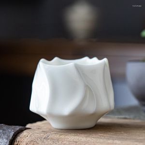 Tassen Untertassen Suet Jade Porzellan Berge Ein Teetassen-Set Schönes Teegeschirr Chinesische Tassen für Zeremonie Teetasse Service Fass
