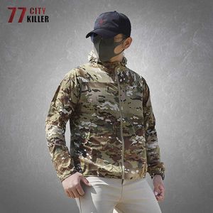 Outdoor Jackets Hoodies Summer Ultra-light Sun Protection Jacket Mens Outdoor Waterproof Quick Dry UV Protection Hooded Raincoat Military Jackets Male 0104