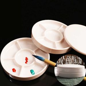 Holes Imitation Porcelain Watercolor Palette Art Paint Drawing Tray Color for Oil Painting Pallet Office Supply