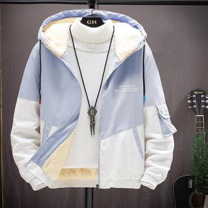 Men's Jackets Jacket Fleece Winter Parka Streetwear Casual Cotton Coat Thick Wool Liner Men Outwear