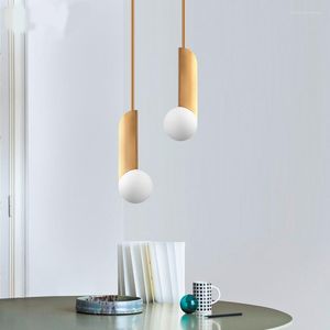 Hängslampor 2023 ledde nordiska järnglasbubblor lampor ljus fixtur g9 hängande guldlampa lamparas modernor för matsal