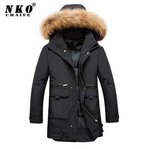 Outdoor -Jackets Hoodies Chaifenko Winter Casual Parkas Männer winddurchdrücklich warmes Pelzkragen Dicke Jacke Mantel Männer FODENTE KOODED OUDDOOR LONG MARKE PARKAS MEN 0104