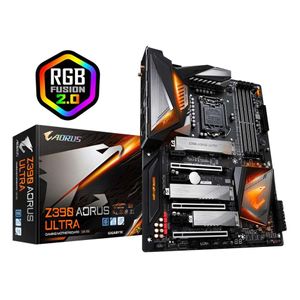 Gigabyte Intel için Oyun Anakart Z390 Aorus Ultra 12 artı 1 aşamalı Dijital VRM Doğrudan Touch Heatpipe Z390 yonga seti 8th 9th