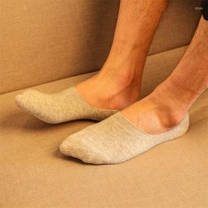 Men's Socks 1 Pair Unisex Low Cut Ankle Men Women Wild Casual Soft Cotton Loafer Boat 5 Colors Non-Slip No Show Invisible
