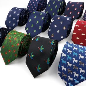Bow Ties Trendy Design Men's Microfiber Jacquard Necktie Animal Plant Skull Flower Woven Tie Wedding Party Father's Day Birthday