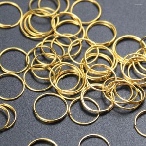 Kryształ żyrandola 100pcs 12 mm złota srebrna stalowa pętla Ring Lampa Części Złącze Złącze wisiorek