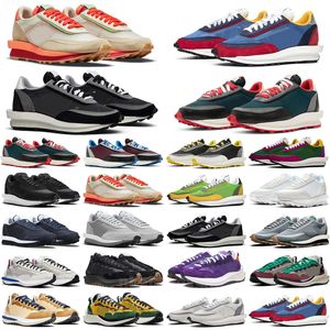 SACAis x Fragment Cool Grey Blue Void Running Shoes Mens Womens VaporWaffle LDV Waffle Orange Blaze Sesame Black Team Royal Gum Sail Summit Nylon Sneakers