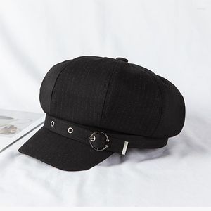 Cappelli a sfera Cappello ottagonale per donne Summer sottile sboy pittore regolabile berretto berretto berretto coreano 2023 cinglieri picky