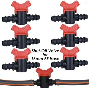 Vattningsutrustning Kesla 6pcs Barb dubbelkoppling 16mm Switch Ventil för 1/2 '' Tubing Slang Drip Irrigation System Kit Greenhouse