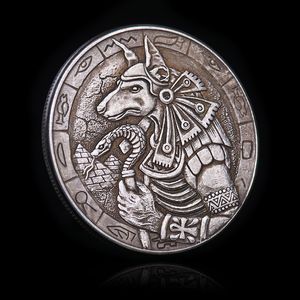 Decorative Objects Figurines REPLICA 1PC Gift Commemorative Coins Wolf And Snake Wandering Coin Nickel USA Morgan 230104