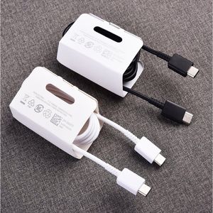 Оригинальный качество OEM-качество 1 м 3-футовое USB Type-C-кабели типа C Кабель быстро зарядки для Samsung Galaxy S22 S21 S20 S10 S9 S8 S7 Примечание 10 плюс поддержка PD Quick