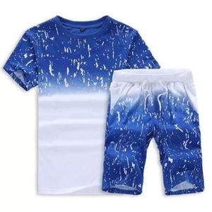 Tracce di maschile da maschere da jogging da uomo con abbigliamento da uomo maglietta a maniche corte e pantaloncini primavera estate casual unisex marchio un marchio sportivo set di abbigliamento sportivo