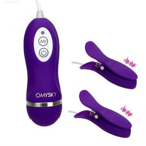 Sex Toy Massager Nippel Vibrator 10 Frekvensklämmor Bröstmassagestimulator Leksaker för kvinnliga kvinnliga onani Vuxenspel