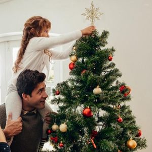 Dekoracje świąteczne drzewo Topper Gwiter gwiazdy wystrój domu Wesołych cekinów Ozdoby Kolorowe rzemiosło Xmas DIY Akcesoria
