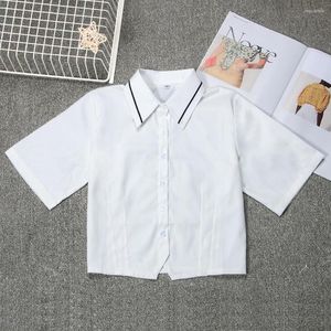 Giyim Setleri Yetişkin Japon Okulu JK Üniforma Öğrencileri Yaz Kısa Kollu Beyaz Gömlek Denizci Takım