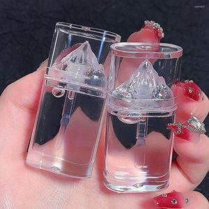 Lipgloss Ice Mountain Crystal Jelly Glaze Transparente wasserdichte Lippen Feuchtigkeitsspendende flüssige Kosmetik Glas Lippenstift C6C6
