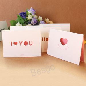 Hollow Out Heart Wedding Invitation Cards Love Hearts Valentine's Day Greeting Card Mother's Days Birthday Party Greet Card BH8187 TQQ