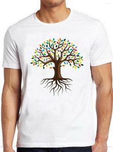 Herren T-Shirts Baum des Lebens T-Shirt Hippie Wicca Pagan Schamane Yoga Buddhismus Druide T-Shirt 71 Druck Männer Tops Shirt