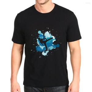 Herr t-skjortor grafisk retro kawaii skjorta skridskoåkning figur gåva vinter sport vintage sport topp herr anime t-shirt