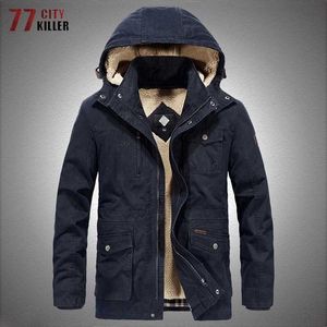 Açık Ceket Hoodies Kış Kalın Sıcak Ceket Erkekler Askeri Kaşmir Astar Çıkarılabilir 2 İçinde 1 Windbreaker Ceketler Erkek Açık Çok Cocket Kargo Ceketleri 0104