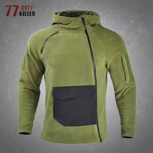 Açık ceket hoodies yeni taktik polar kapüşonlu ceketler erkek açık sıcak nefes alabilen rahat yürüyüş kamp fermuarları hoodies katlar erkek kıyafetler 0104