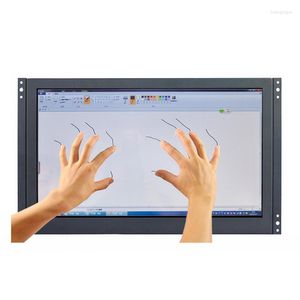 Industrieller kapazitiver VGA-Touchscreen-Monitor mit offenem Rahmen und Metallgehäuse und einer Auflösung von 1920 x 1080