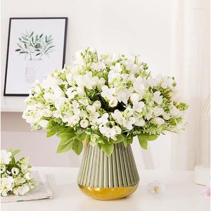 Fleurs décoratives tulipes artificielles mélangées avec hortensia Vase ménager Arrangement de fleurs décoration de jardin Artif de mariage