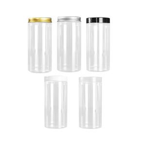 500 ml Durchmesser 68 mm Verpackung Leere Plastikflasche Klare Cremedose Gold Silber Schwarz Klar Weiß Deckel Tragbare nachfüllbare Verpackung Kosmetikbehälter