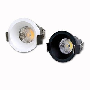 Anti-korrosion LED Downlights 3W 5W Anti-Glare taklampa LED-lysande sovrum Kök COB Infälld Downlight