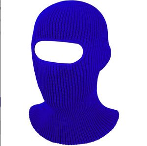 Full ansiktsskidskidmask för män Kvinnor Motorcykelcykel Cykling Vindtät varm Balaclava Hat Winter 1 One Holes Sticked Skiing Beanie Hats