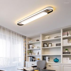 Luzes de teto Modern simples varanda led corredor escada criativa varanda lâmpada retangular