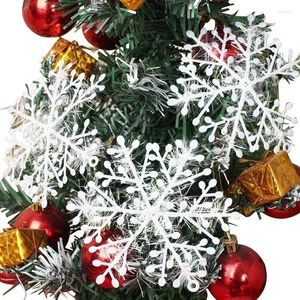 Juldekorationer 6 cm 11cm 15 cm 18cm 30 st snöflingor Vita snöflingor Ornament Tree Decortion Festival Party Home Decor