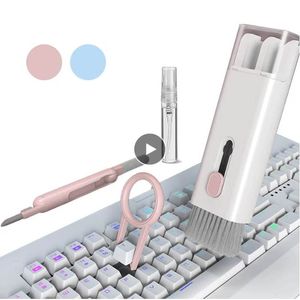 Компьютерная очистка клавиатуры Brush 7 в 1 Electronic Clean Kit Earbud Телефон Экран компьютер Chile Tool Cleaner Keycap набор для съемки съемки