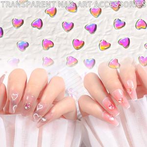 Kit per nail art cuore strass fondo piatto a forma di cristallo Aurora manicure decorazioni fai da te gioielli 3d Nin668