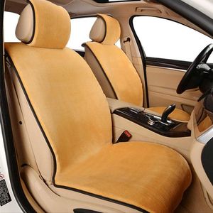 Araba koltuğu yastıkları kaplar Kış Peluş Peluş Sıcak Tam Set% 95 Arabalar İçin Evrensel Uyum SUV Pikap Van