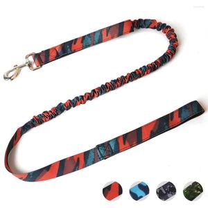 Hundehalsbänder Leine Armee Taktischer Bleigürtel Trainingsseilgeschirr Bungee Elastic Walking Laufen Haustierleinen für mittelgroße Hunde