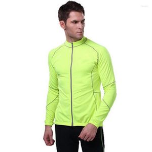 Racing Jackets Quick Dry Cycling Jacket Men Autumn 2023 Long Sleeve Anti-sweat Breathable Sport Tops Bicycle Mtb High-stretch Jersey