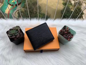 2023 Fashion Men's Wallets Classic Men Wallet Stripes محكم Bifold Baford Short Small Bag مع مربع أعلى حقائب اليد