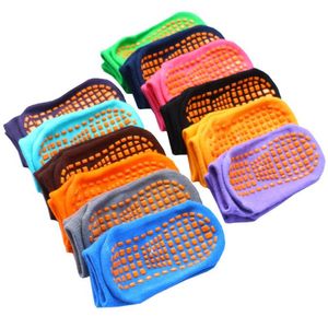 Baby trampoline socks Toddler Playground non skid grips sock kids infant amusement park sports cotton socks