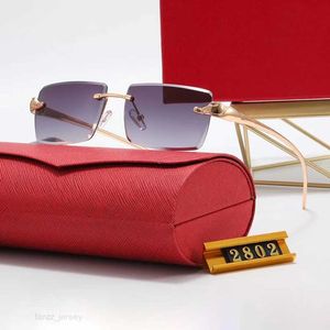 Purple Designer Sunglasses Kobieta męska spolaryzowana ochrona UV Gold Frame Man Overized Square Luksusowa marka C Kieliszki Słońce Modna jazda
