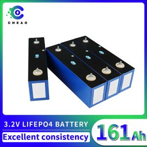 4PCS 3.2V Lifepo4 Battery 161Ah High Capacity Lifepo4 Cells Pack DIY Batteries for Solar System RV Home Energy US EU Duty Free